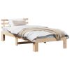 vidaXL Estructura de cama Natural 80 x 200 cm Madera de pino macizo