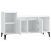 vidaXL Mueble para TV madera contrachapada blanco 100x35x55 cm