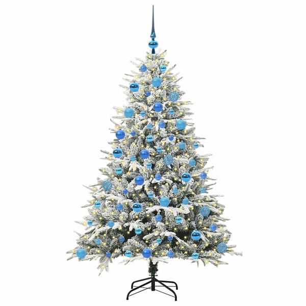 vidaXL &Aacute;rbol de Navidad Artificial Pre-iluminado con Juego de Bolas