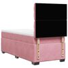 vidaXL Cama box spring con colch&oacute;n terciopelo rosa 80x200 cm