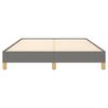 vidaXL Cama sin colch&oacute;n tela gris oscuro 140x190 cm