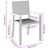 vidaXL Conjunto de Comedor de Jard&iacute;n 7 pcs Negro