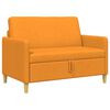 vidaXL Sof&aacute; con almacenamiento Amarillo oscuro 122 x 78 x 87 cm