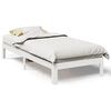 vidaXL Cama sin colchón madera maciza de pino blanca 80x200 cm