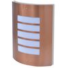 vidaXL L&aacute;mpara de pared para exterior acero inoxidable cobre