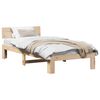 vidaXL Estructura de cama Natural 100 x 200 cm Madera de pino macizo