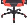 vidaXL Silla de escritorio reclinable Racing de cuero artificial roja
