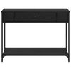 vidaXL Mesa Consola Otro Roble negro 100 x 34.5 x 75 cm