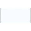 vidaXL Salpicadero de cocina 2 pcs Transparente 100 x 50 cm