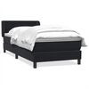 vidaXL Cama box spring con colch&oacute;n cuero sint&eacute;tico negro 80x220 cm