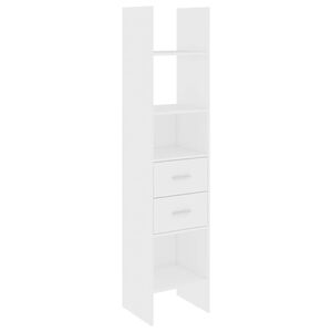 vidaXL Estanter&iacute;a librer&iacute;a madera contrachapada blanco 40x35x180 cm