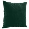 vidaXL Cojines decorativos 2 uds terciopelo verde oscuro 40x40 cm