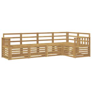 vidaXL Conjunto de sof&aacute;s de exterior 5 uds. Blanco