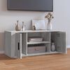 vidaXL Mueble de TV madera contrachapada gris Sonoma 100x35x40 cm