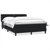 vidaXL Cama box spring con colch&oacute;n terciopelo negro 160x220 cm