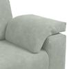 vidaXL Sof&aacute; Loveseat gris claro 160x77x82 cm terciopelo