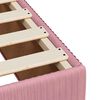 vidaXL Cama box spring con colch&oacute;n terciopelo rosa 120x190 cm