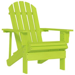 vidaXL Silla de jard&iacute;n Adirondack madera maciza de abeto verde