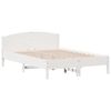 vidaXL Estructura de cama sin colchón madera de pino blanca 150x200 cm
