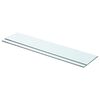 vidaXL Estantes 2 unidades panel de vidrio transparente 70x15 cm