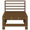 vidaXL Sof&aacute;s centrales de jard&iacute;n 2 uds madera maciza pino marr&oacute;n miel