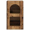 vidaXL Mesita de Noche Madera vieja 29,5 x 33,5 x 50 cm