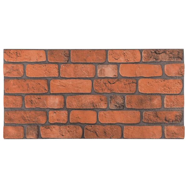 vidaXL Paneles de pared 3D diseño de ladrillo 10 uds EPS terracota