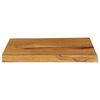 vidaXL Tablero de mesa borde natural madera maciza mango 70x40x3,8 cm