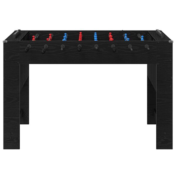 vidaXL Mesa de Futbol&iacute;n Roble Negro 125 x 60,5 x 80 cm