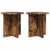 vidaXL Soporte de plantas 2 pcs Roble Ahumado 40 x 40 x 40 cm