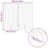vidaXL Valla plegable para mascotas 2 pcs 100,5 x 38 x 90 cm