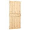 vidaXL Puerta corredera con herrajes madera maciza de pino 90x210 cm
