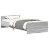 vidaXL Estructura de cama con cabecero Sonoma gris 80 x 200 cm