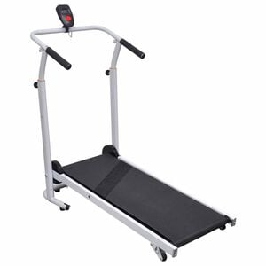 vidaXL Mini cinta andadora plegable negra 93x36 cm