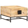 vidaXL Mesa de centro madera maciza de mango 67x67x45 cm