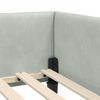 vidaXL Estructura de cama en esquina Gris Claro 90 cm x 200 cm