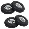 vidaXL Ruedas de carrito de sacos 4 unidades goma 4.10/3.50-4 (260x83)