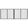 vidaXL Puerta para perros 2 uds. Negro 80 x 60 cm Acero Galvanizado
