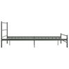 vidaXL Estructura de cama sin colchón metal gris 120x200 cm