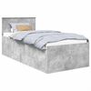 vidaXL Estructura de cama con cabecera Gris Concreto 120 x 200 cm