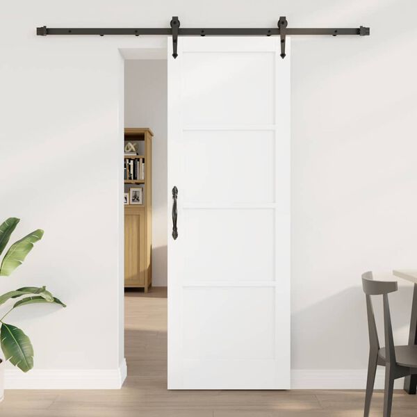 vidaXL Puerta Corredera ORKDAL y Negro 73,5 x 211 cm