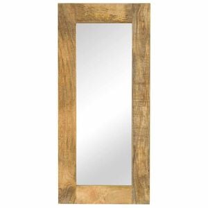 vidaXL Espejo de madera maciza de mango 50x110 cm