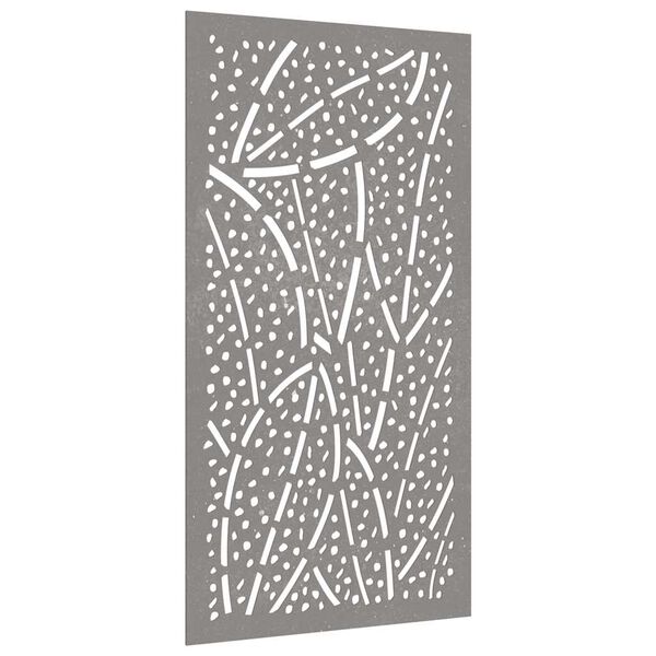 vidaXL Adorno de pared de jard&iacute;n acero corten dise&ntilde;o de hoja 105x55 cm