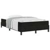 vidaXL Cama tipo Box Spring con colch&oacute;n Negro 120 x 190 cm tela