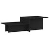 vidaXL Mesa de centro de madera contrachapada negro 111,5x50x33 cm