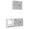 vidaXL Unidad de cocina PORTO 5 uds. Gris Hormig&oacute;n