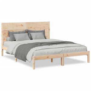 vidaXL Cama extralarga sin colchón madera maciza 160x210 cm
