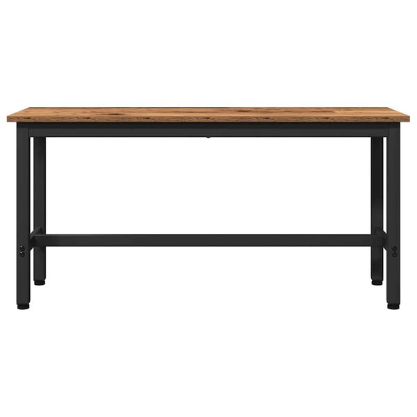 vidaXL Banca de Comedor Madera vieja 100 x 32,5 x 48,5 cm
