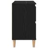 vidaXL Gabinete de Lavabo para Ba&ntilde;o Roble Negro 80 x 33 x 60 cm