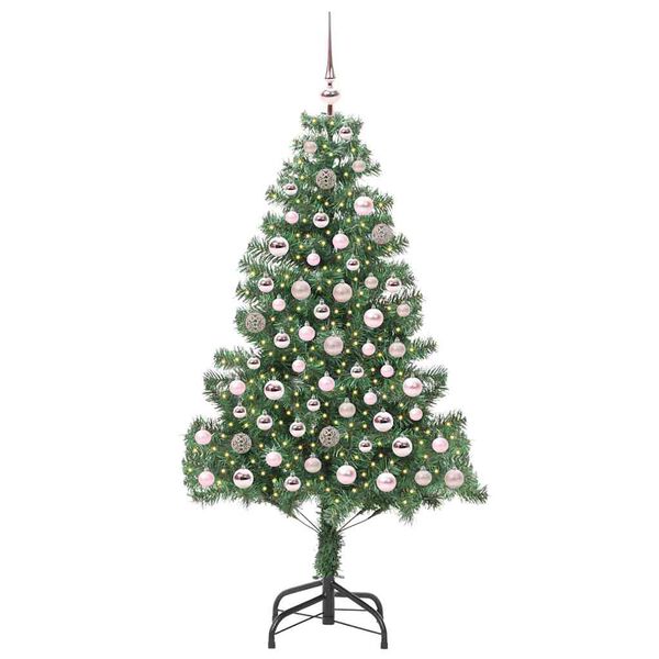 vidaXL &Aacute;rbol de Navidad con 300 LED con soporte Verde 180 cm PVC